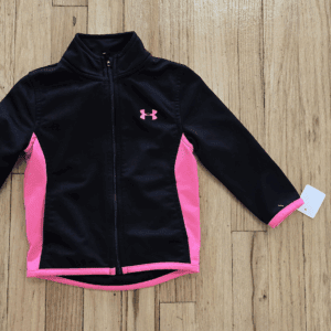 Black and pink Under Armour jacket for kids.